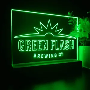 Green Flash Brewing Co. Logo LED Desk Light
