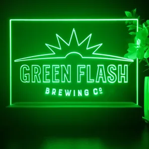 Green Flash Brewing Co. Logo LED Desk Light