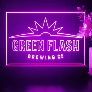 Green Flash Brewing Co. Logo LED Desk Light