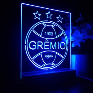 Gremio Foot-Ball Porto Alegrense Logo LED Desk Light