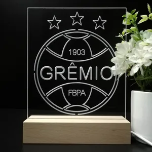 Gremio Foot-Ball Porto Alegrense Logo LED Desk Light