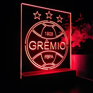 Gremio Foot-Ball Porto Alegrense Logo LED Desk Light