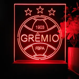 Gremio Foot-Ball Porto Alegrense Logo LED Desk Light