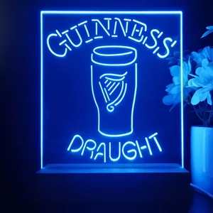 Guinness Draught Glass LED Desk Light