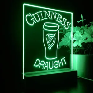 Guinness Draught Glass LED Desk Light