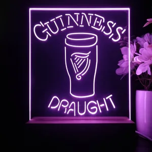 Guinness Draught Glass LED Desk Light