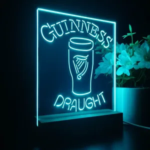 Guinness Draught Glass LED Desk Light