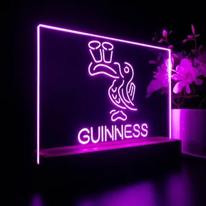 Guinness Toucan Glasses LED Desk Light