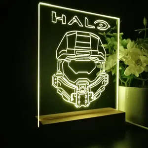 Halo Infinite Master Chief Helmet LED Desk Light