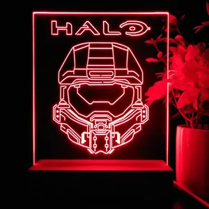 Halo Infinite Master Chief Helmet LED Desk Light