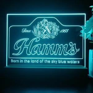 Hamm's 1865 Born in the land of sky blue waters LED Desk Light