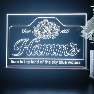 Hamm's 1865 Born in the land of sky blue waters LED Desk Light