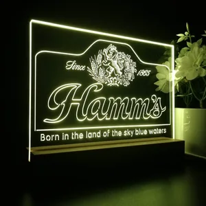 Hamm's 1865 Born in the land of sky blue waters LED Desk Light