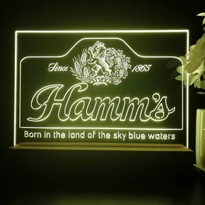 Hamm's 1865 Born in the land of sky blue waters LED Desk Light