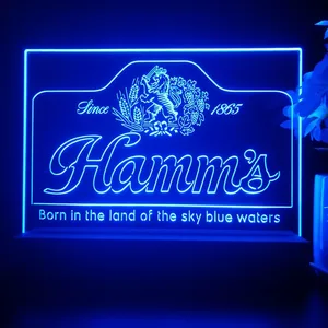 Hamm's 1865 Born in the land of sky blue waters LED Desk Light