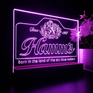Hamm's 1865 Born in the land of sky blue waters LED Desk Light