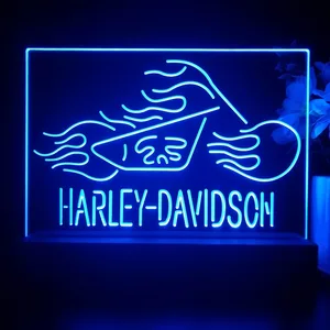 Harley Davidson Fire Bike LED Desk Light