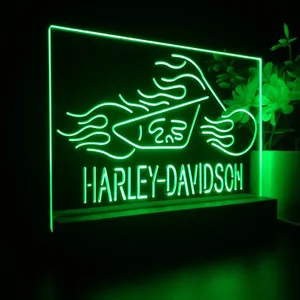 Harley Davidson Fire Bike LED Desk Light