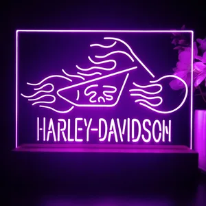 Harley Davidson Fire Bike LED Desk Light