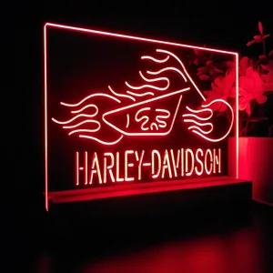 Harley Davidson Fire Bike LED Desk Light