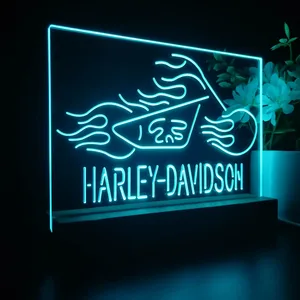 Harley Davidson Fire Bike LED Desk Light