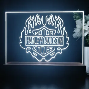 Harley Davidson Fire LED Desk Light