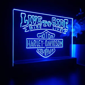 Harley Davidson Live to Ride LED Desk Light