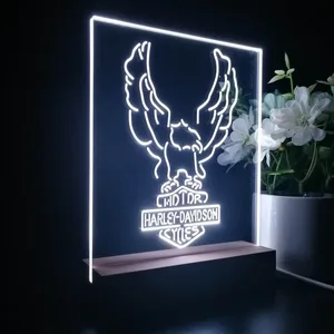 Harley Davidson Up Wing Eagle LED Desk Light
