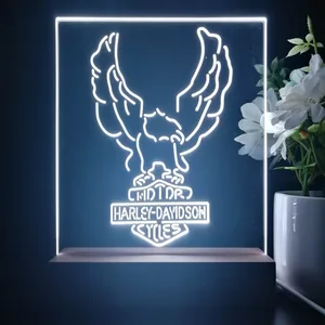 Harley Davidson Up Wing Eagle LED Desk Light