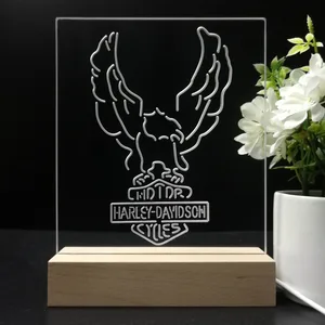 Harley Davidson Up Wing Eagle LED Desk Light