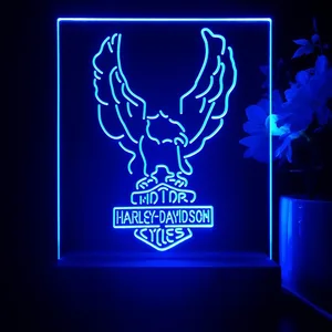 Harley Davidson Up Wing Eagle LED Desk Light