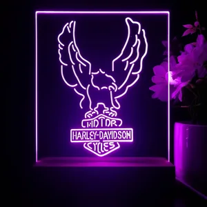 Harley Davidson Up Wing Eagle LED Desk Light