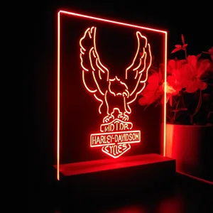 Harley Davidson Up Wing Eagle LED Desk Light