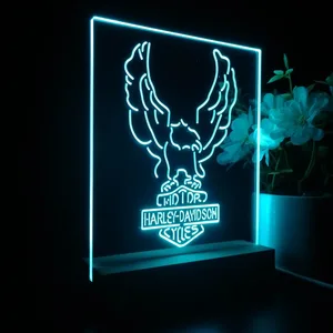 Harley Davidson Up Wing Eagle LED Desk Light