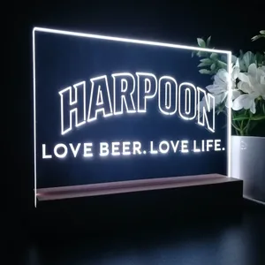 Harpoon Love Beer. Love Life. LED Desk Light