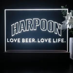 Harpoon Love Beer. Love Life. LED Desk Light