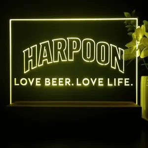 Harpoon Love Beer. Love Life. LED Desk Light