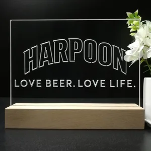 Harpoon Love Beer. Love Life. LED Desk Light