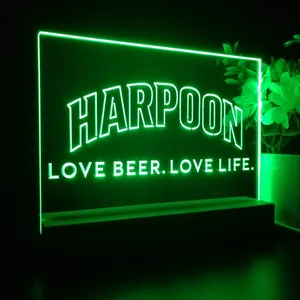Harpoon Love Beer. Love Life. LED Desk Light