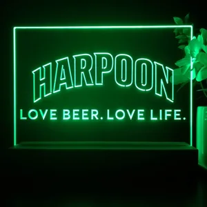 Harpoon Love Beer. Love Life. LED Desk Light