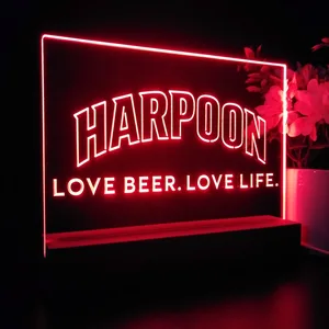 Harpoon Love Beer. Love Life. LED Desk Light