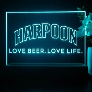 Harpoon Love Beer. Love Life. LED Desk Light