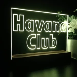 Havana Club Logo 2 LED Desk Light