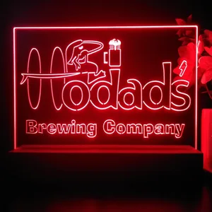 Hodad's Brewing Company Logo LED Desk Light