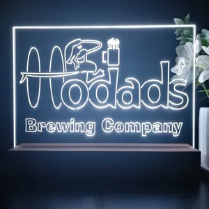 Hodad's Brewing Company Logo LED Desk Light