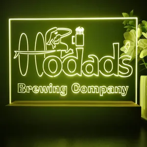 Hodad's Brewing Company Logo LED Desk Light