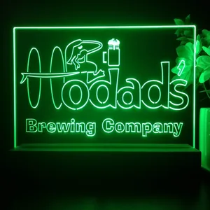 Hodad's Brewing Company Logo LED Desk Light