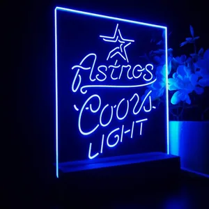Houston Astros Coors Light LED Desk Light