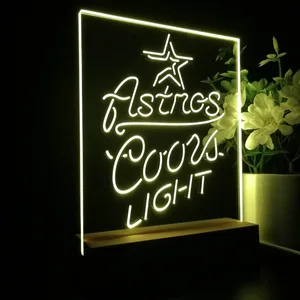 Houston Astros Coors Light LED Desk Light