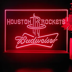 Houston Rockets Budweiser LED Desk Light